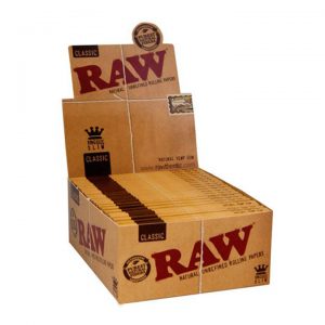 RAW | Classic Kingsize Slim Rolling Papers | Box of 50